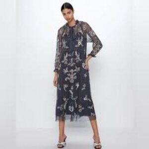 Zara Limited Edition Embroidered Dress